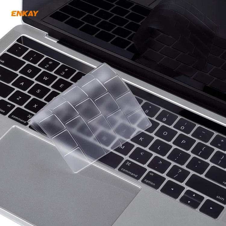 ENKAY Cover protettiva per tastiera in TPU per MacBook Pro 13,3 pollici A1706 / A1989 / A2159 e Pro 15,4 pollici A1707 / A1990 (con Touch Bar), versione USA ENKAY Cover protettiva per tastiera in TPU per MacBook Pro 13,3 pollici A1706 / A1989 / A2159 e Pro 15,4 pollici A1707 / A1990 (con Touch Bar), versione USA